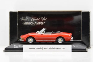 FIAT DINO SPIDER 1972 RED MINICHAMPS 1/43 NEUF EN BOITE - Foto 1 di 8