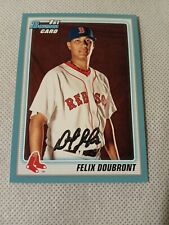 2010 FELIX DOUBRONT BOWMAN BLUE ROOKIE CARD RC #BP102 BOSTON RED SOX /520