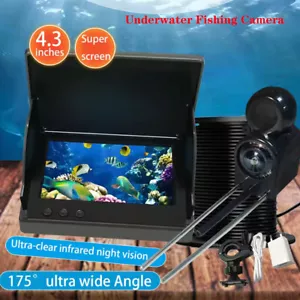 4.3" IR Night Vision Underwater Fish Finder Fishing Camera For Ice Fishing - Picture 1 of 14