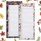 2 Pack Magnetic Shopping List Pad for Fridge 100 Tear Off Sheets Magnet Notepad