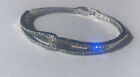 Silver Shimmering Crystal Bracelet New. 16cm Length When Opened