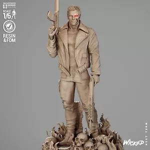 The Terminator Sculpture(300mm) /3D Printed/Unassembled/GK/Wicked - Foto 1 di 15