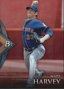 2014 (METS) Bowman Platinum Ruby #16 Matt Harvey - Picture 1 of 2