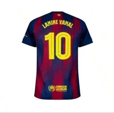 Lamine Yamal Home Soccer Jersey 2025/26 Home No. 10 FC Barcelona