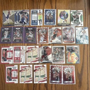 25 Card Lot Trae Young Booker Embid Tatum Harden Prizm Inserts Parallels NBA - Picture 1 of 12