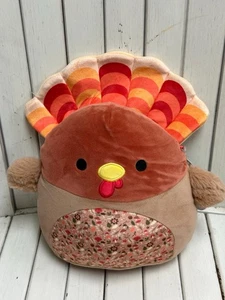NUEVO Squishmallows 8” pulgadas Gobrianna El Pavo de Acción de Gracias con Vientre Estampado de Otoño - Imagen 1 de 10
