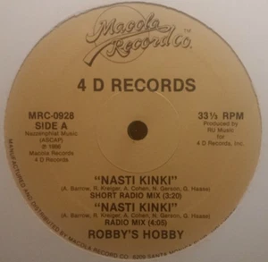 1986 "ROBBY'S HOBBY -NASTI KINKI" 12" 33 RPM MACOLA RECORDS VINYL-SEALED - Picture 1 of 2