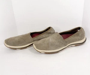 Scarpe slip on LL Bean back cove pelle nabuk elasticizzata comode outdoor beige 8 - Foto 1 di 13