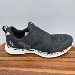 Zapatillas de ciclismo Tiem Slipstream para mujer 8 negras con correa de malla de 2 pernos para interiores - Imagen 1 de 8