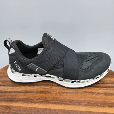 Tiem Slipstream Cycling Shoes Womens 8 Black Mesh Strap 2-Bolt Indoor Sneakers - Image 1 of 4