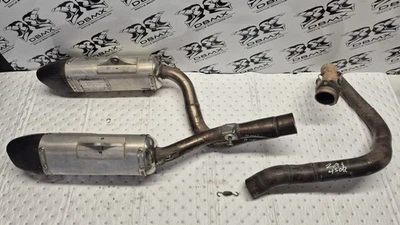2013-14 Honda CRF450R Yoshimura RS-9D Twin Pipe Exhaust System In Good Condition - image 1 of 4