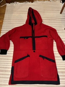 Steger Designs Fleece Anorak XL Red Nice! - Picture 1 of 19