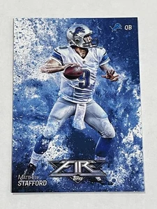 2014 Topps Fire Football #63 - Matthew Stafford - Detroit Lions - Picture 1 of 2