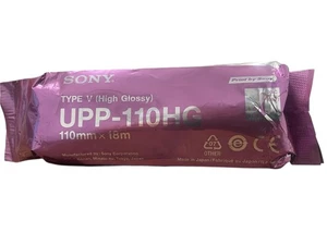 Véritable papier d'impression thermique Sony UPP-110HG haute brillance 1 rouleau neuf - Photo 1/1