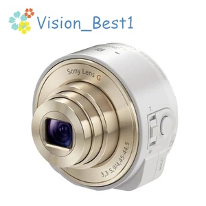 Sony Cyber-Shot DSC-QX10 Lens-style Digital Camera White 18.2MP 10x Optical Zoom - Picture 1 of 19
