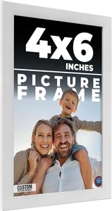 4x6 Zoll Rahmen Weiß Echtholz Bilderrahmen Breite 0,75 cm | Innenrahmen DE - Bild 1 von 9