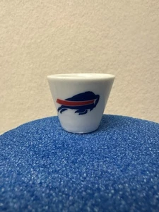 NFL Miniature Mini Ceramic Shot Collectible Thimble Shotglass Buffalo Bills - Picture 1 of 3