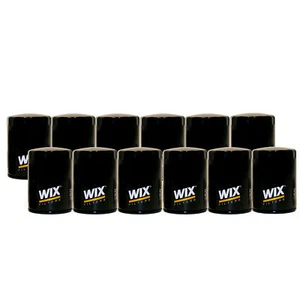 Wix Set of 12 Engine Motor Oil Filters (Spin-On) For Cady Chevy GMC Hummer Isuzu - Picture 1 of 1