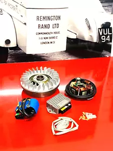 LAMBRETTA GP DL SIL 12 VOLT PIASTRA STATORE ELETTRONICO VOLANO KIT REGOLATORE CDI - Foto 1 di 8