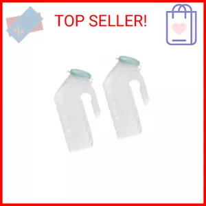 Global Deluxe Male Urinal Incontinence Pee Bottle 32oz./1000ml with Cover (Glow - Picture 1 of 1