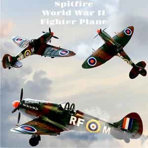 Tin Plate Model World War 2 Spitfire 2nd World War Plane RAF Military Model SALE - Picture 1 of 9