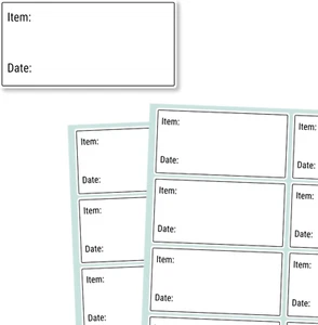 200 Pieces, 2" X 1", Removable Food Labels for Freezer Storage, Date Stickers to - Picture 1 of 12