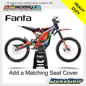 Sur-Ron Graphics, Surron Sticker Kit, Surron Decals, Seat Cover Fanta - Picture 1 of 1