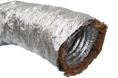 SONSTIGE Sonoduct Schallgedämmter Schlauch 200mm / 1lfm - Aluflex isoliert Flexrohr