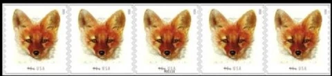 #5743 2023 40c Red Fox PNC5 B11111  - MNH Cover