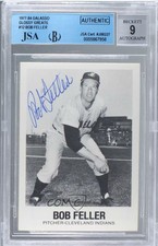 1977-84 TCMA Renata Galasso Bob Feller #12 JSA Certified Encased by BVG Auto HOF