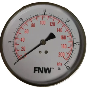 FNW FNWG030R NP PRESSURE GAUGE 0-30 PSI - Picture 1 of 4