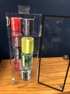 Dust proof Hvy. 3/16” Acrylic Counter Top Display Case 8”W X 12”D X 21”H. - Picture 1 of 2