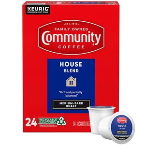 Cápsulas de café Community Coffee House Blend 24 unidades tostado medio oscuro - Imagen 1 de 6