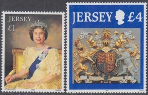 JERSEY Sc #505-6 INCPL MNH JUEGO DE 2 DIFF H-VALUES. QUEEN E II y ROYAL BRAMS - Imagen 1 de 1