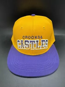 Crooks & Castles lila gold gelb Lakers Los Angeles Snapback Mütze - Bild 1 von 3