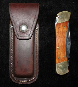 Vintage KA-BAR 1189 Folding Hunting Lockback Knife Made USA w/ Sheath AO4066040 - Picture 1 of 15