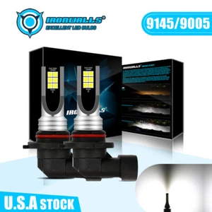 For Jeep Grand Cherokee 1999-2004 2x 9145 H10 LED Bulbs Fog Driving Lights 6000K - Picture 1 of 12