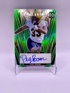 2024 Leaf Metal Draft Green Prismatic Peny Boone Rc Auto /5 Rookie - Picture 1 of 2