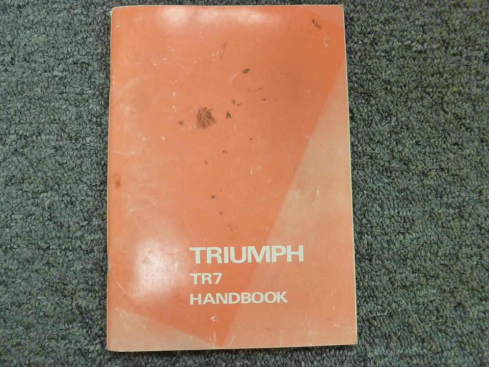 Triumph TR7 1976 cupé convertible manual del propietario guía del usuario original Foto 1 de 1