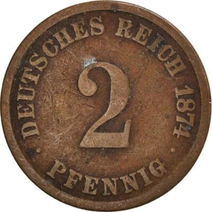 Deutsches Reich 2 Pfennig Münze | Deutsches Reich | Wilhelm I | KM2 | 1873 - 1877 - Bild 1 von 4