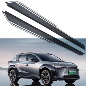 Running Board Fits for Toyota bZ4X 2023 2024 Side Step Nerf Bar Fixed Stairs - Picture 1 of 10