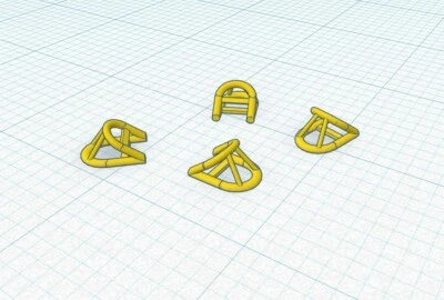 Cales de roues "type métal" pour jets modernes-1/48 (Mirage-Jaguar-Rafale) - Photo 1/4