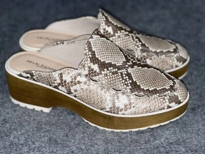 KELSI DAGGER Mule Clog 11 BROOKLYN Wells Snakeskin - Picture 1 of 6