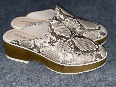 KELSI DAGGER Mule Clog 11 BROOKLYN Wells Snakeskin - Image 1 of 4