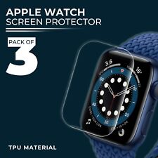 3 Pack Apple Watch Screen Protector Compatible for Series 2 3 4 5 6 7 8 SE Ultra