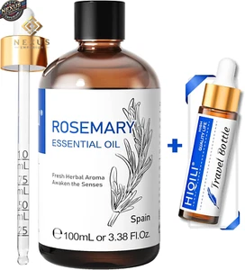 🌿 100 ML OLIO ESSENZIALE DI ROSMARINO- ENERGIA E RIGENERAZIONE PER I CAPELLI 🌱 - Foto 1 di 12