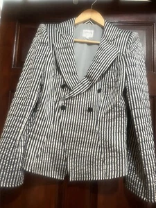 Armani Collezioni Women’s Striped Short Jacket - Picture 1 of 3