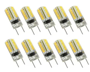 10pcs G8 T4 64 3014 LED Light Bulb Silicone Dimmable Lamp 110V Warm White #X - Picture 1 of 6