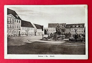 AK DOHNA in Sachsen um 1910 Markt Marktplatz    ( 153592 - Bild 1 von 2