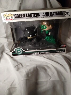 Funko POP Horoes Moment Linterna Verde y Batman #271 exclusivo de Gamestop abovedado Foto 1 de 4
